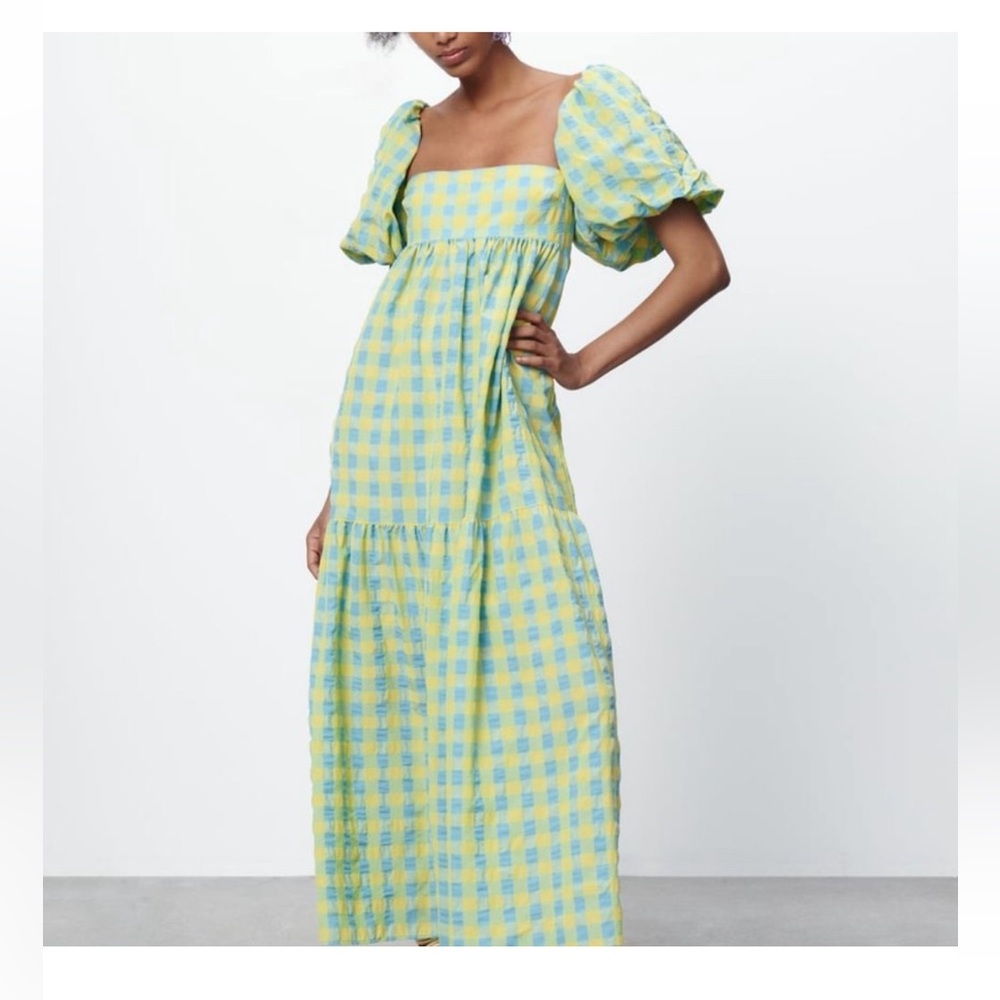 Zara plaid dress
